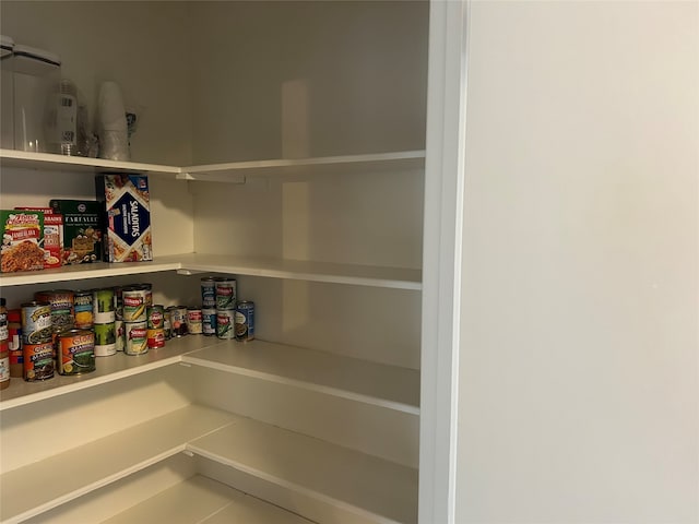 view of pantry