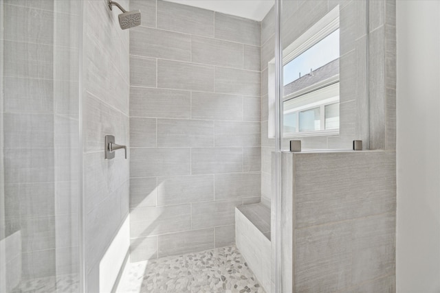 bathroom with walk in shower