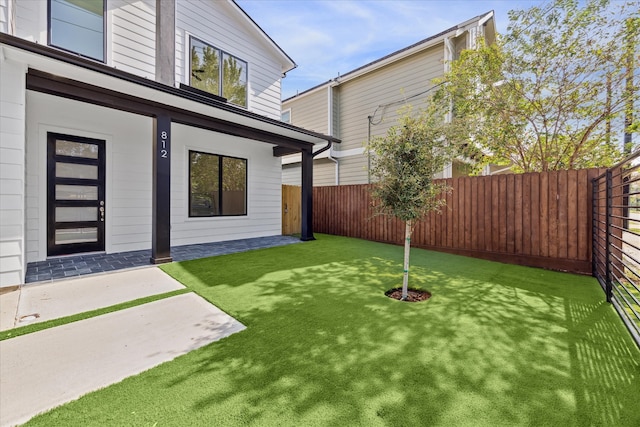 view of yard with a patio