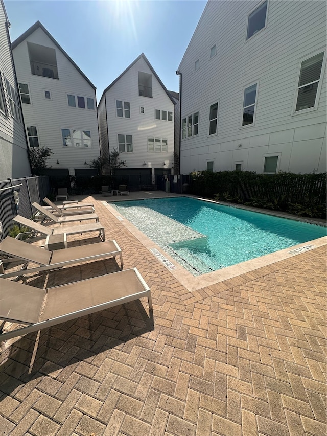 view of pool with a patio area