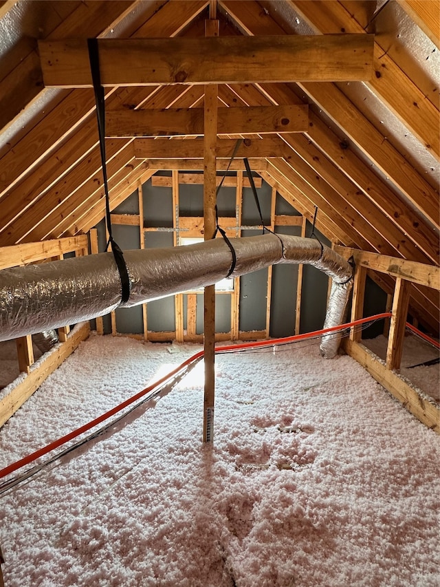 view of attic