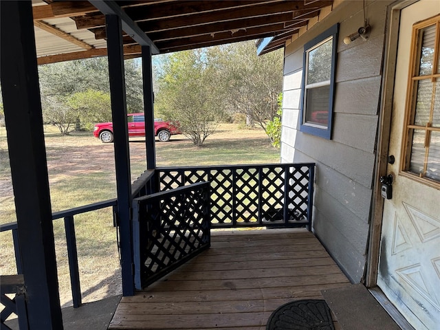 view of wooden terrace