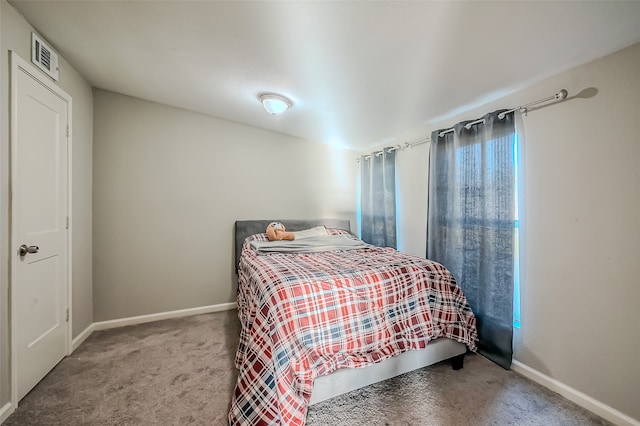 bedroom featuring carpet flooring