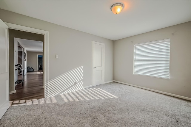 view of carpeted empty room