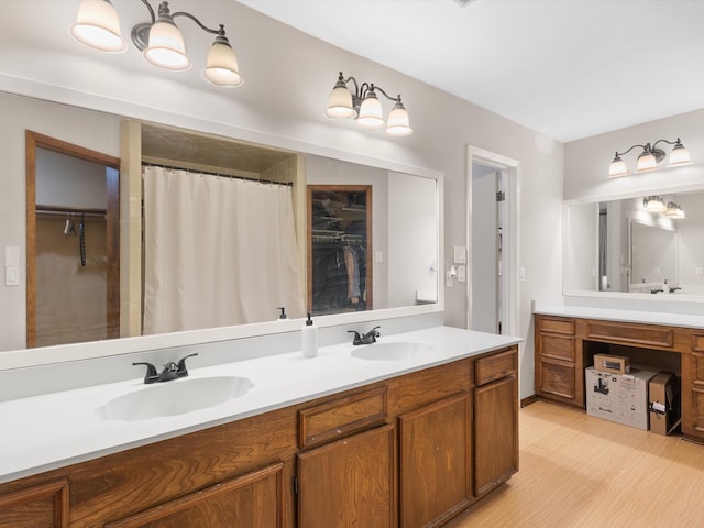 bathroom with vanity