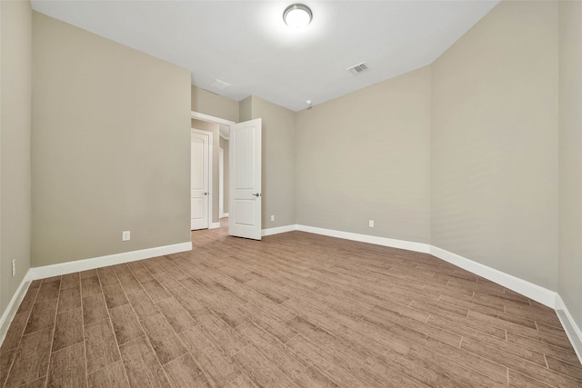 unfurnished bedroom featuring light hardwood / wood-style flooring