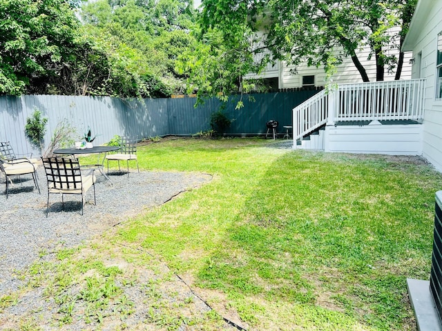 2817 Houston Ave, Houston, TX 77009 - view of yard with a patio area and a deck