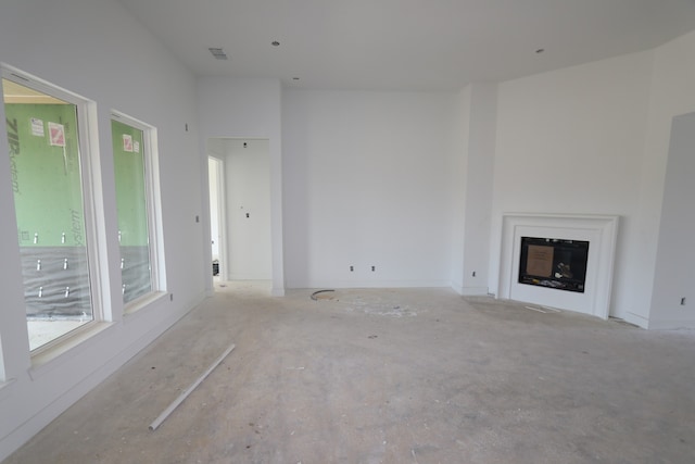 view of unfurnished living room