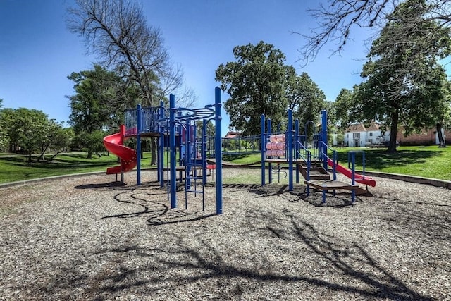 view of jungle gym