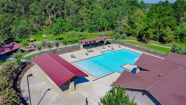 view of pool with a patio area