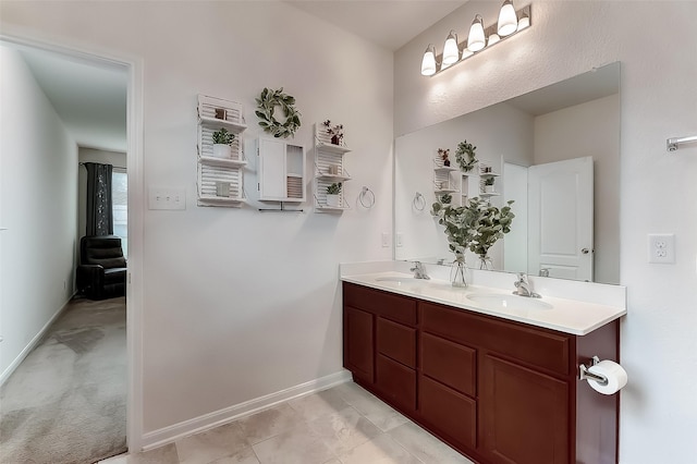 bathroom featuring vanity