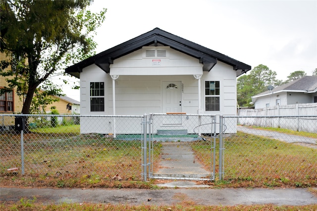 view of bungalow-style home