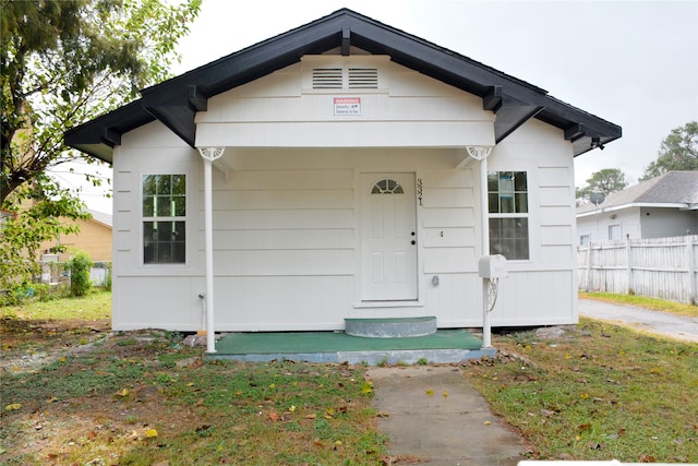 view of bungalow-style house