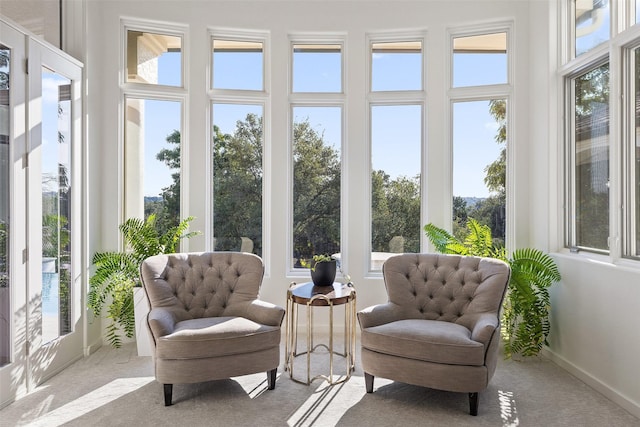 view of sunroom