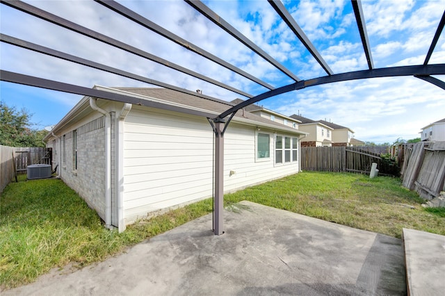 view of patio / terrace featuring central AC