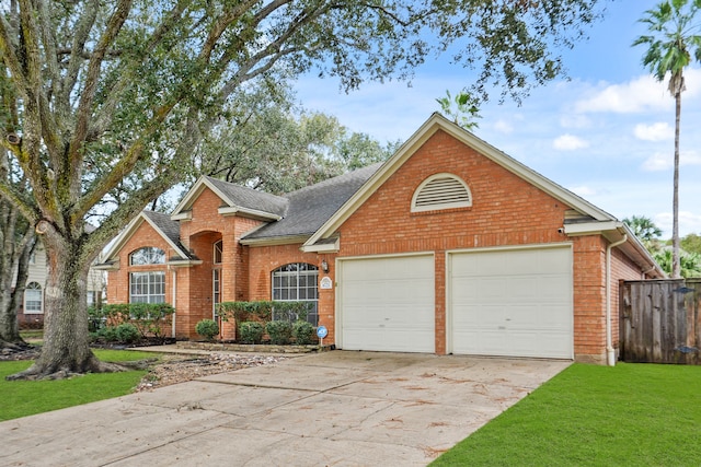 view of property featuring a front yard