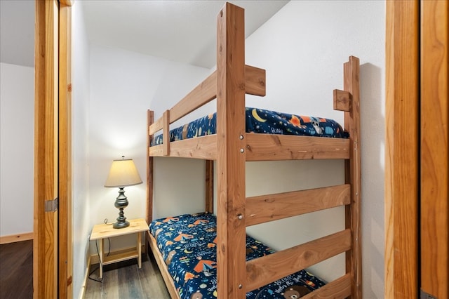 bedroom featuring hardwood / wood-style floors