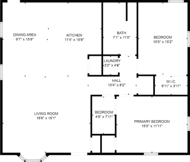 8 Hunters Creek Dr, Huntsville, TX 77340 - floor plan / room layout