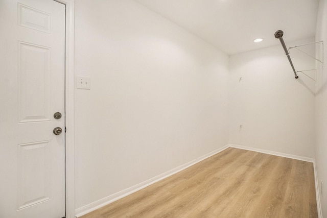 interior space featuring light wood-type flooring