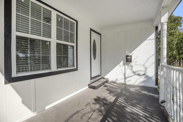 view of patio featuring covered porch