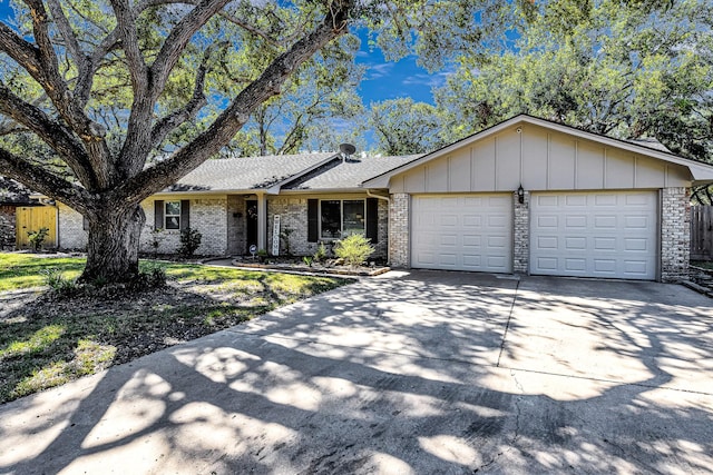 ranch-style house with a garage