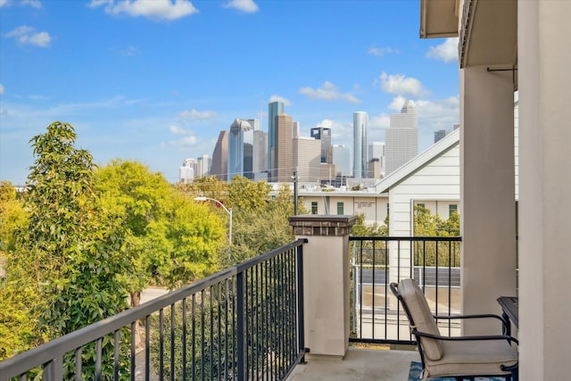 view of balcony