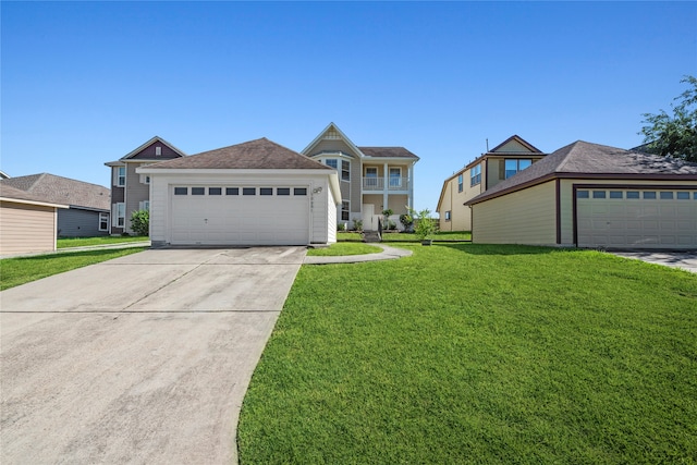 view of front of home featuring a front yard