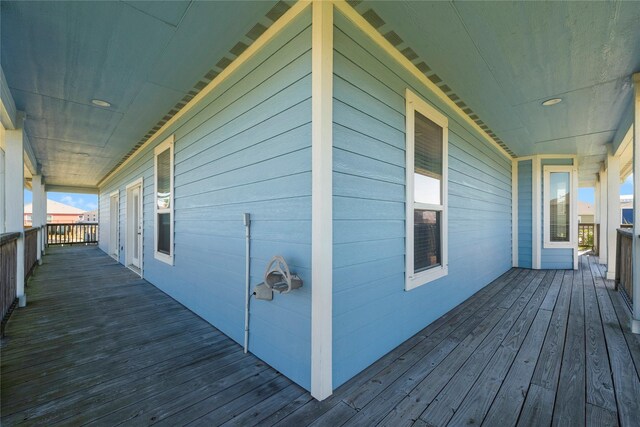 2423 Sandpiper, Crystal Beach, TX 77650 - view of wooden terrace