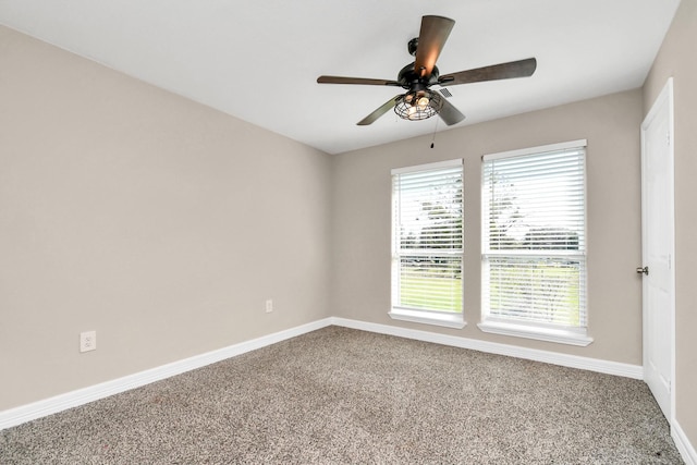 view of carpeted empty room