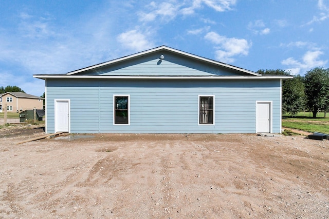 view of back of property