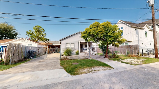 view of front of home featuring covered porch