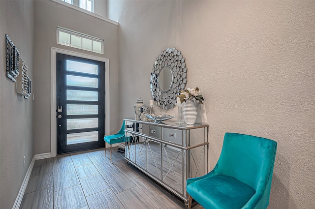 foyer entrance featuring plenty of natural light