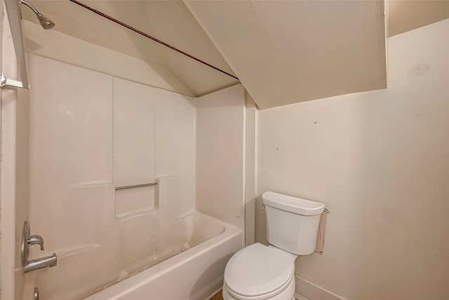 bathroom featuring  shower combination and toilet