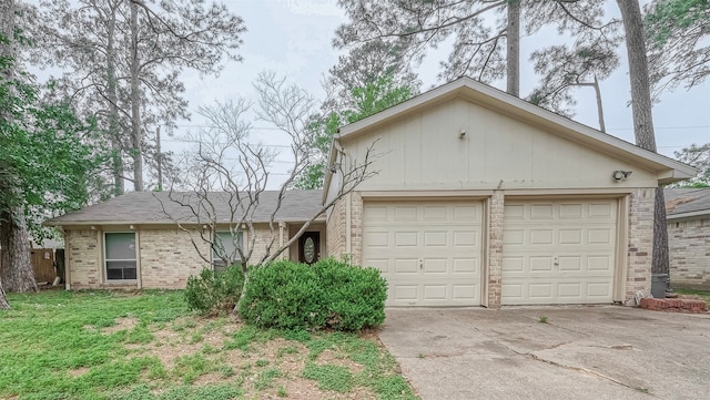 ranch-style house featuring a garage