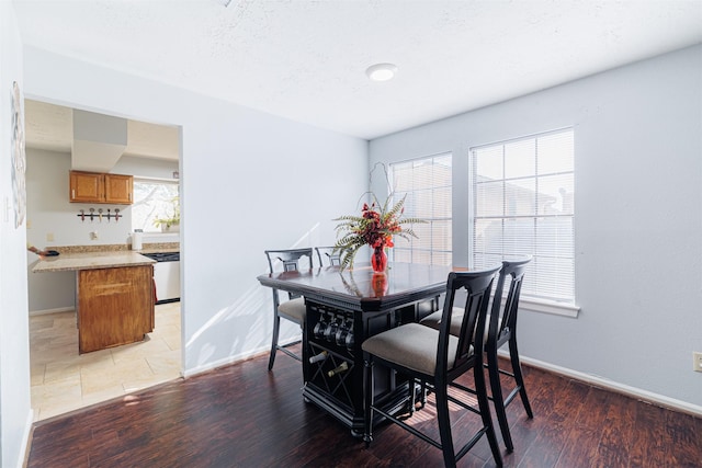 dining room featuring hardwood / wood-style flooring