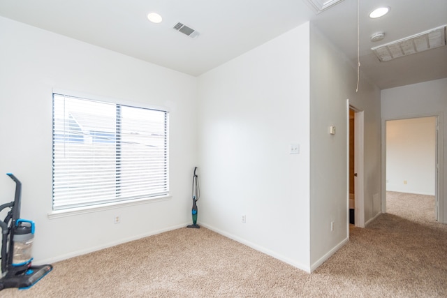 view of carpeted empty room