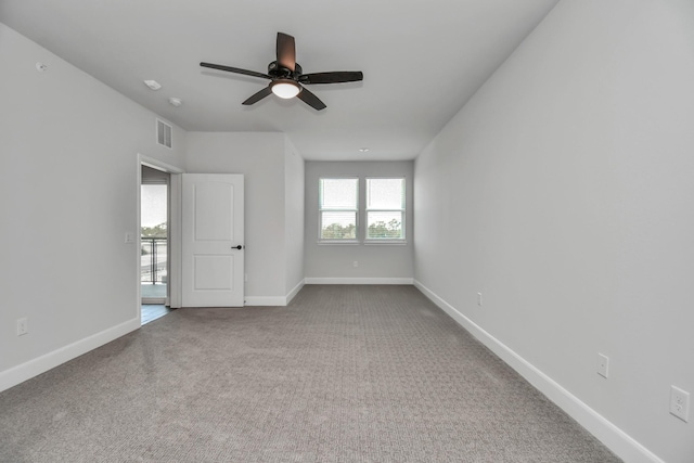 6804 Westview Dr Unit 3405, Houston, TX 77055 - empty room featuring ceiling fan, carpet, and baseboards