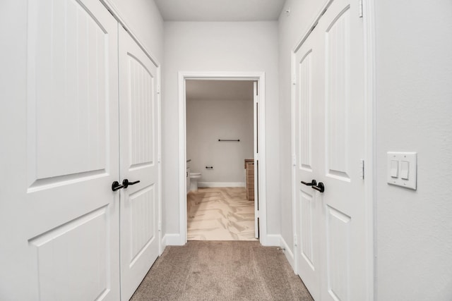 6804 Westview Dr Unit 3405, Houston, TX 77055 - hallway with baseboards and carpet