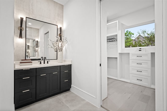 bathroom with vanity