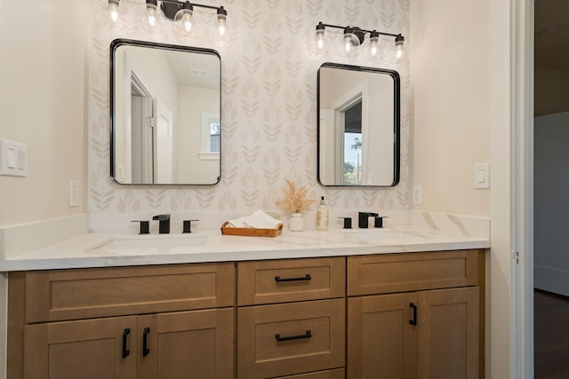 bathroom featuring vanity