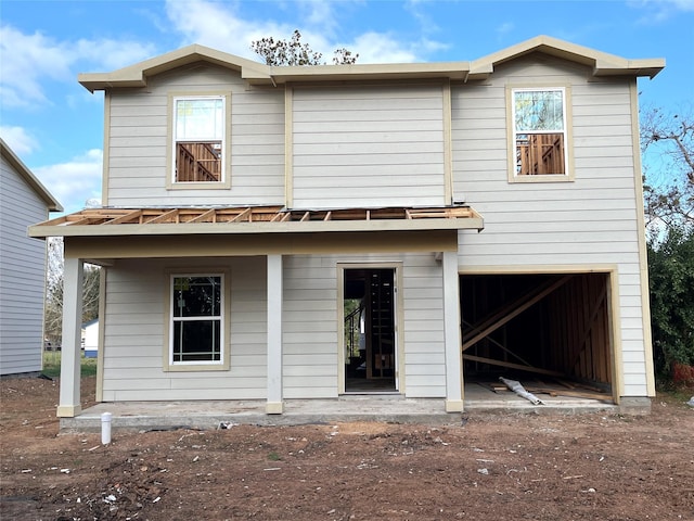 view of rear view of property