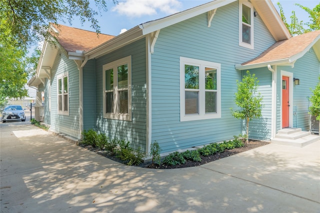 view of home's exterior