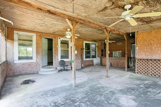 view of patio / terrace with ceiling fan