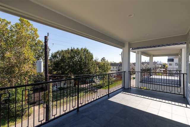 view of balcony