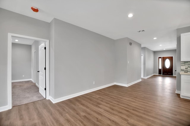 interior space featuring light wood-type flooring