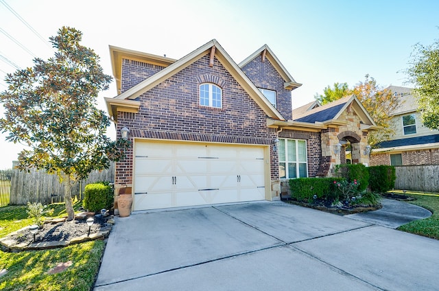 front facade featuring a garage