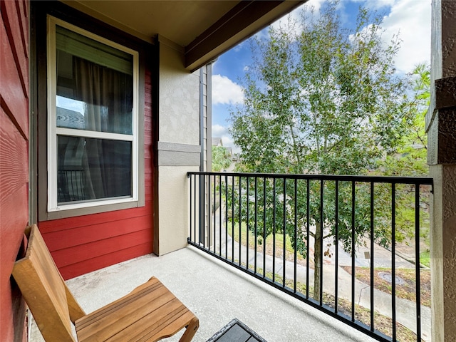 view of balcony