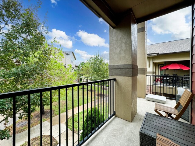 view of balcony