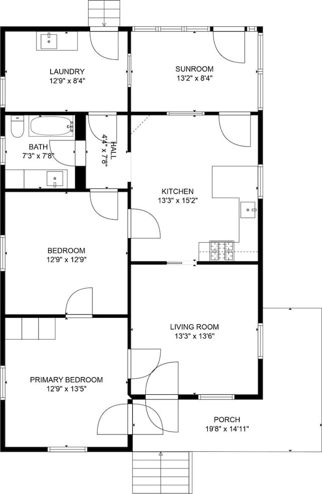 1214 Crockett St, Houston, TX 77007 - room layout