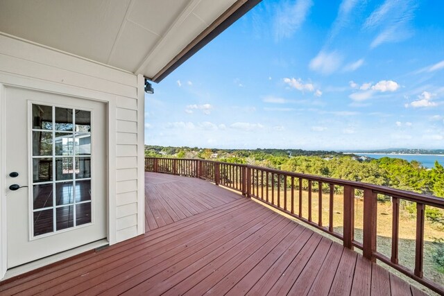 1174 Highland Terrace Dr, Canyon Lake, TX 78133 - view of wooden deck